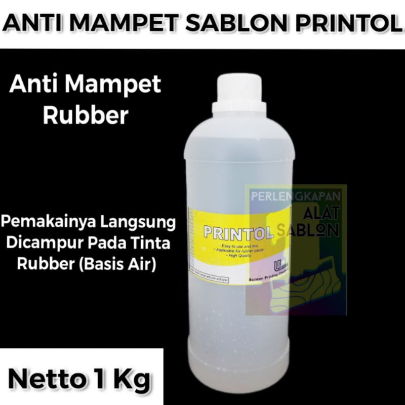 PRINTOL SABLON ANTI MAMPET TINTA RUBBER 1KG