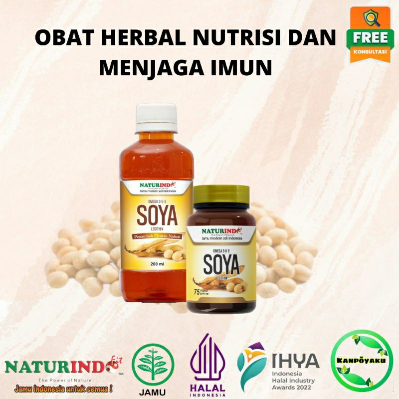 NATURINDO omega 3-6-9 soya lecithin gold NATURINDO