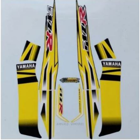 STIKER STRIPING LIS VARIASI FIZ R FIZR KUNING HITAM