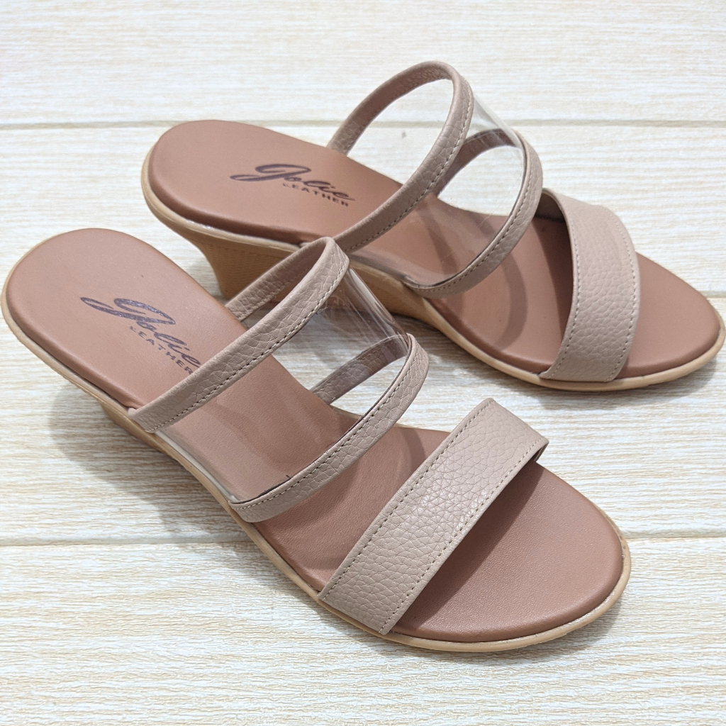 Sandal Kulit Asli Wanita Sandal Kondangan Hak 5cm La Mitchi Jolie Sandal Kulit Murah