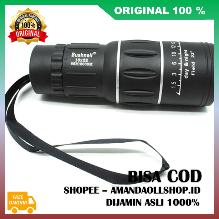 Teropong Monocular Teknologi Jepang Teropong Monocular Jarak Jauh Teropong Malam 66M 8000M Taffsport