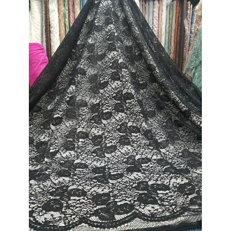 Brukat Gliter/ Lace Gliter/ Bahan kebaya Brukat/Harga Per 0.5 meter