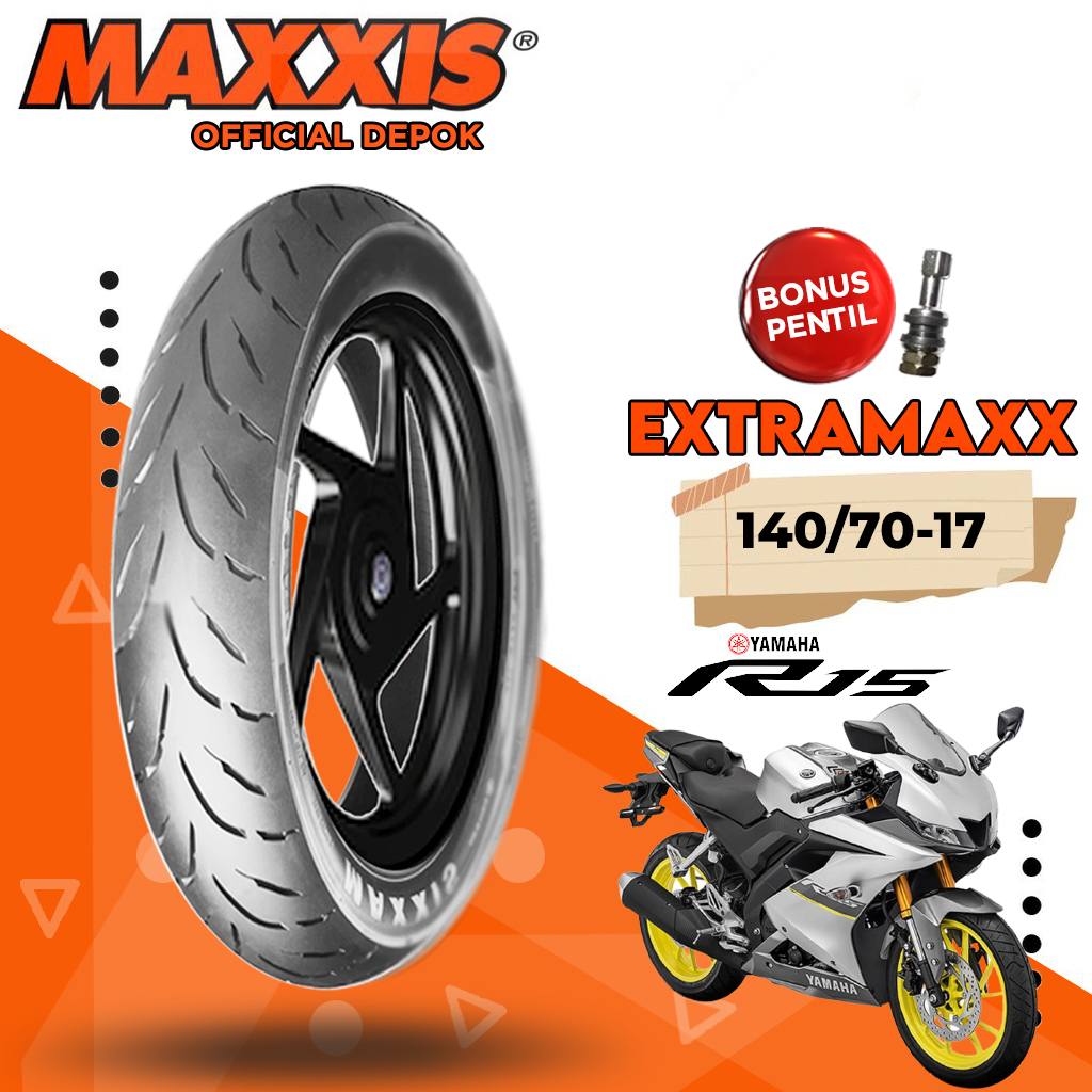 Promo Ban MAXXIS EXTRAMAXX 140/70 Ring 17 Tubeless Ban Motor Moge Depan Belakang Vixion Byson R15 Ni