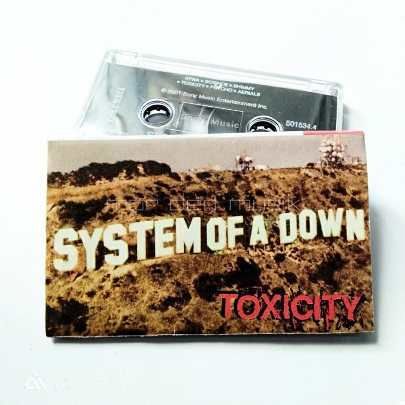 Kaset System Of A Down SOAD album Toxicity