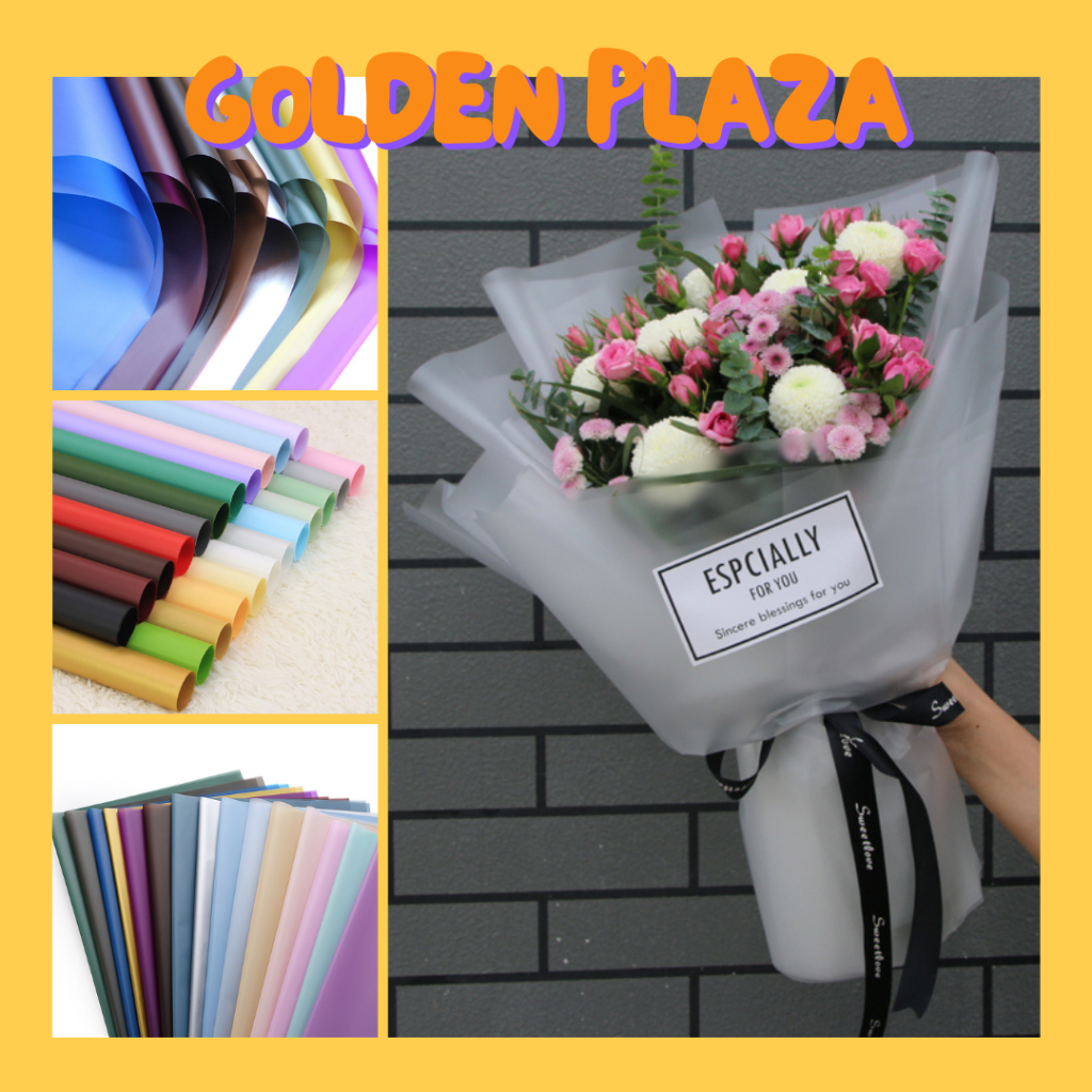 

Flower Wrapping Solid Color Kertas Buket Kertas Florist Flower Wrapping Paper KB 6008