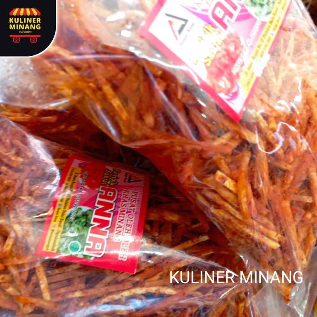 

Sanjai lidi balado anna Oleh-Oleh Asli Kampung Cemilan Makanan Payakumbuh Khas Padang Snack Jajanan Kuliner Minang Kabau Gurih Spicy Murah Renyah Resmi 100% Halal Original AX02