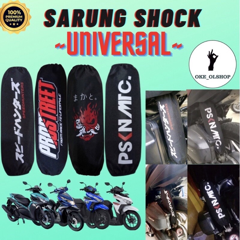 Sarung Cover shock breaker shok belakang motor premium vario beat nmax aerox scoopy mio