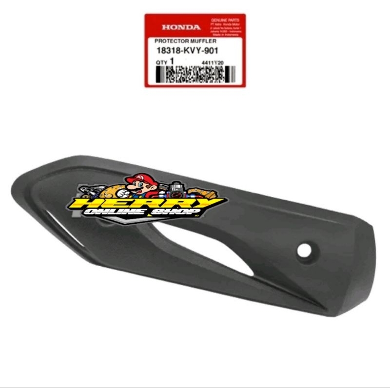 Cover tameng tutup knalpot beat karbu 2006 - 2012 ORIGINAL 18318-KVY-901