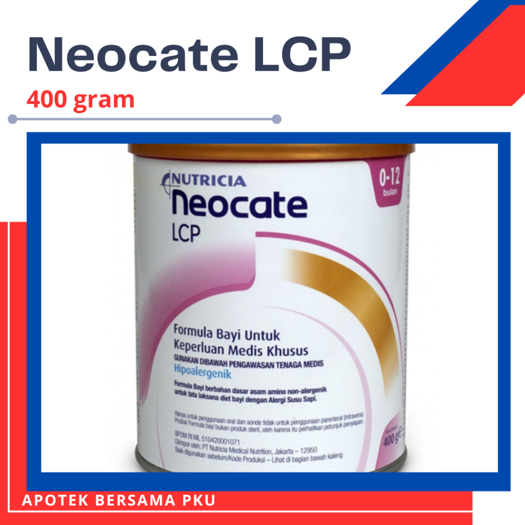 Susu Neocate LCP 400 gram Bebas Alergi Susu Sapi