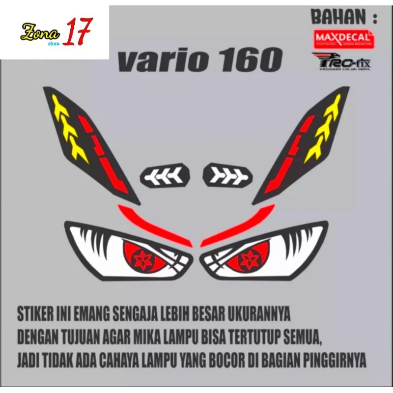 Stiker alis vario new 160 CC