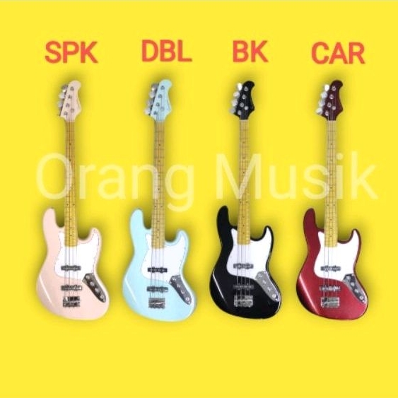 Bass Elektrik Scorpion SJ200 Original Bonus Kabel Jack Senar DLL - Bass Scorpion SJ 200 Jazz Bass 4 