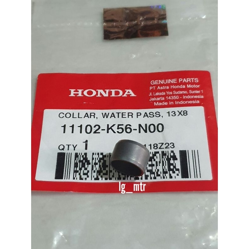 COLLAR WATER PASS 13X8 SONIC 150 R CB150R LED CBR150R LED GTR 150 11102-K56-N00