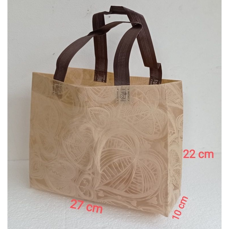 

Tas Goodie Bag Spundbond bingkisan souvenir pernikahan tas oleh oleh tekstur 22x27x10