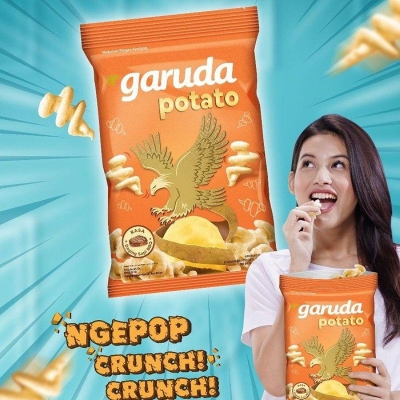 

Snack Kentang Garuda Potato Crunch BBQ