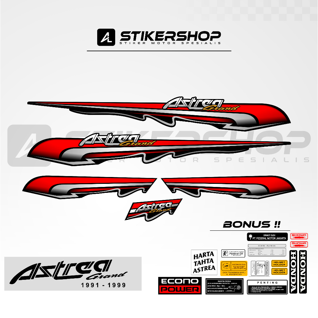 STRIPING ASTREA GRAND - 1991-1999 GRAND BULUS  DREAM GRAFIS VARIASI 06