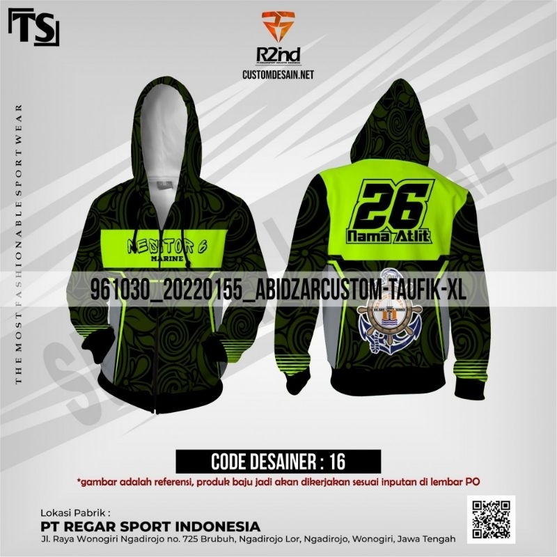 BELI 2 BONUS 1 (DAPAT 3) PRE ORDER CUSTOM JAKET PRINTING BERKERUDUNG ORIGINAL REGARSPORT BERGARANSI 