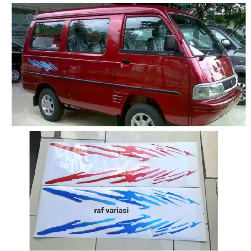 Stiker carry futura 1.5 1.3 futura realvan / stiker carry futura awan