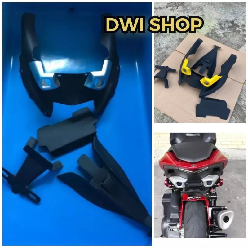 Undertail Atau Selancar Yamaha Aerox Nvx 155 custom model R1M