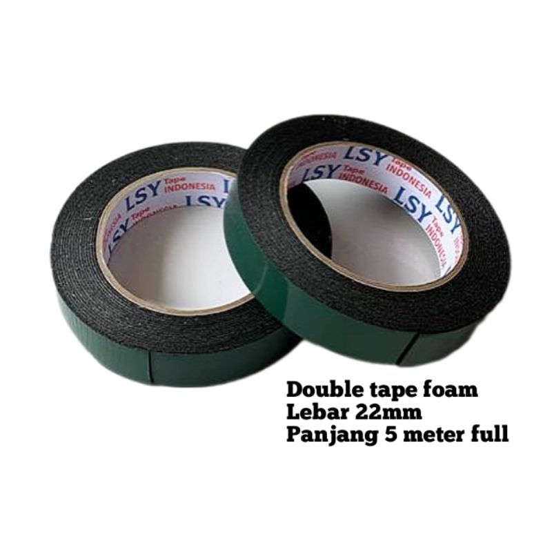 

double tape foam 22MM x 5 meter full