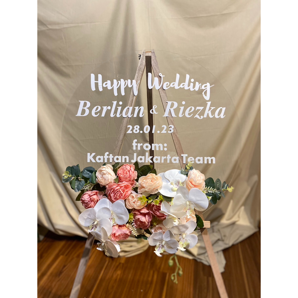 Papan Bunga Akrilik Papan Akrilik Acrylic Board Acrylic Flower Board Papan Bunga Ucapan