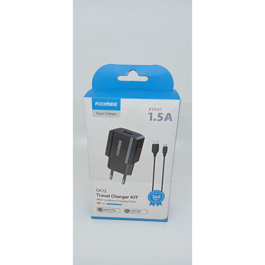 TREVEL CHARGER KIT FOOMEE CK12 TYPE MICRO