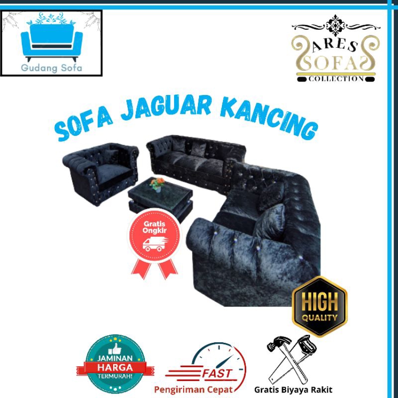 Sofa Jaguar Kancing / Sofa Jaguar 321 / Sofa Tamu Termurah