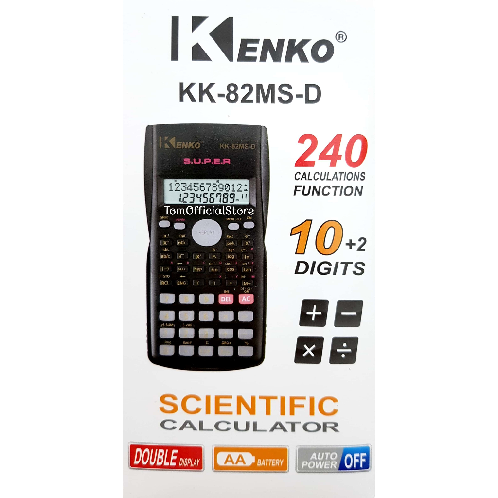 

Kalkulator Sekolah Scientific Karuida 82ms - Calculator Ilmiah Sekolah Ujian Sin Cos Tan