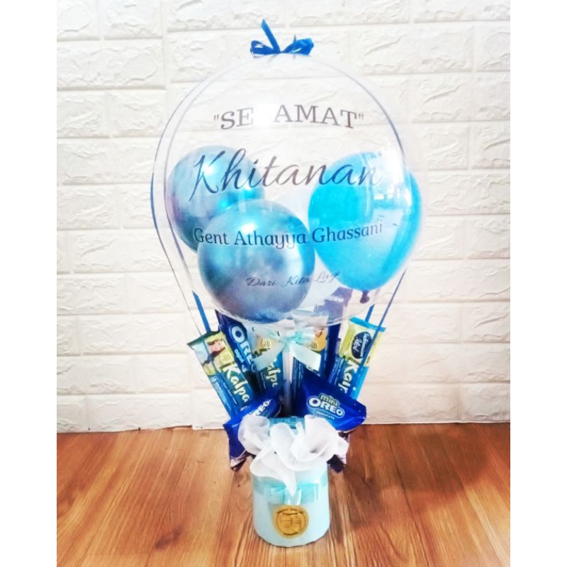 [INSTANT BOGOR 1 HARI JADI] BUKET BALON WISUDA BUCKET BALLOON BIRTHDAY BUKET SNACK