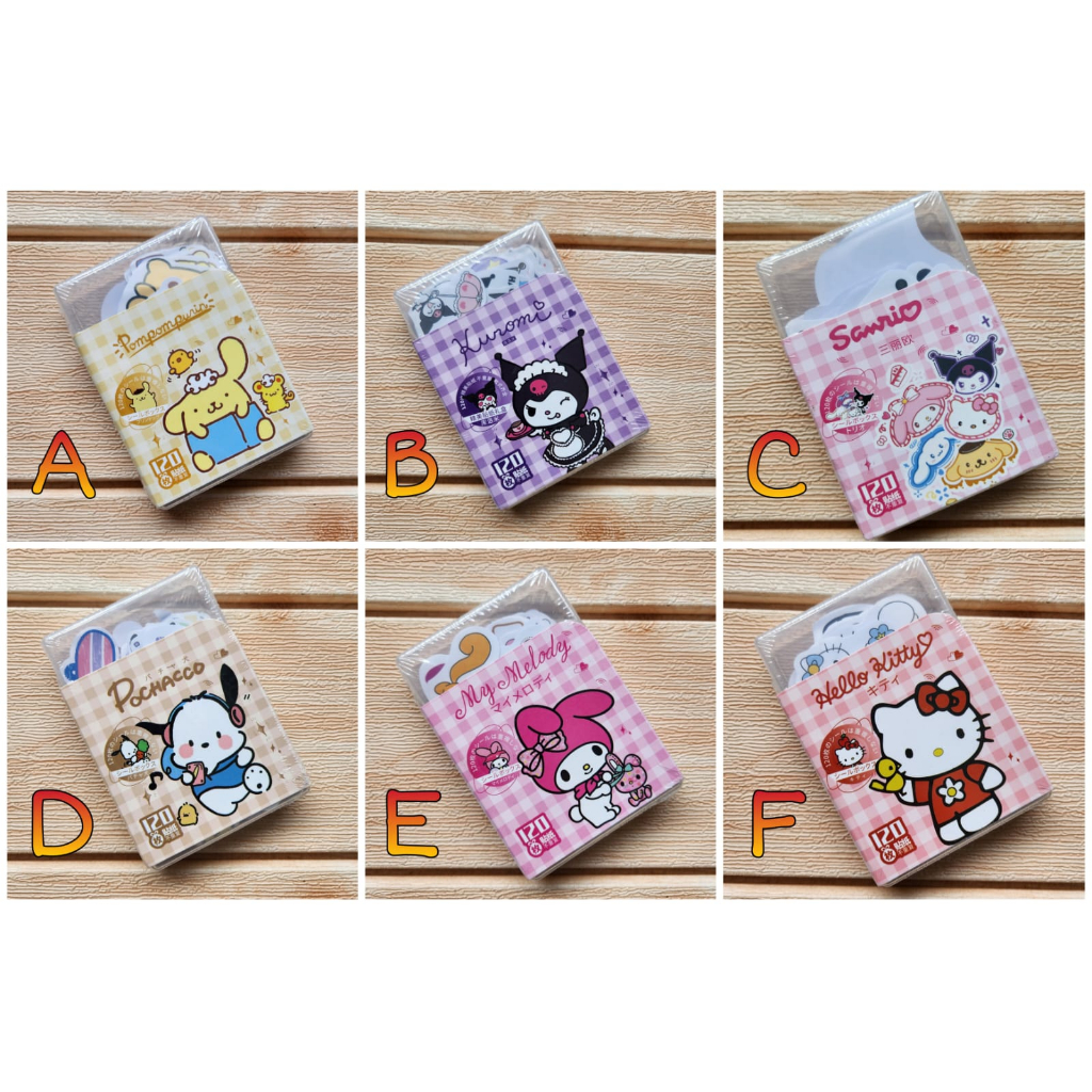 

STIKET + KOTAK ISI 120 PC KARAKTER KUROMI POCHA