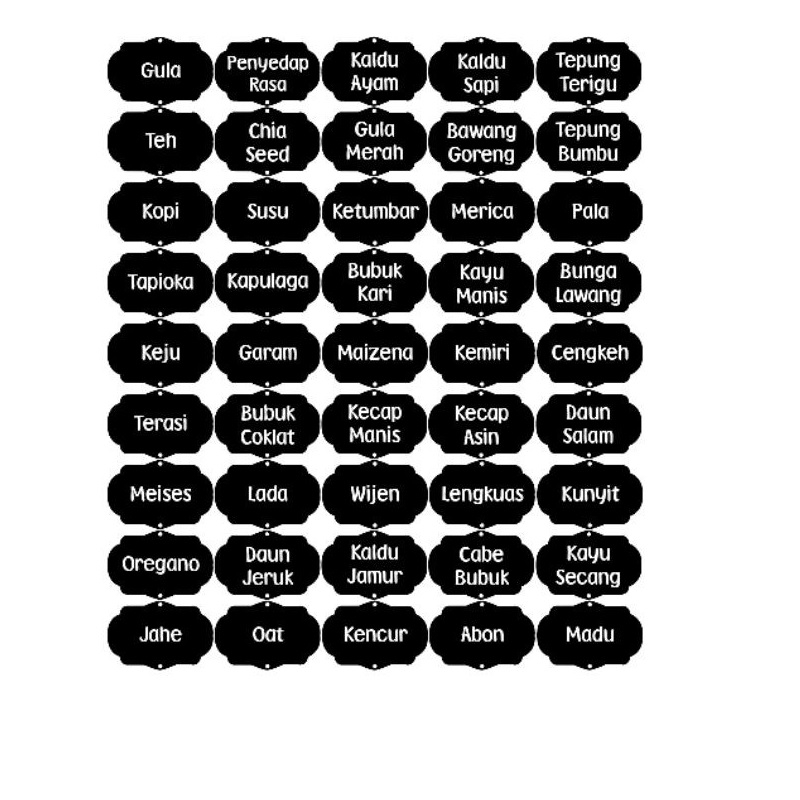 

Label Tulisan SODA KUE - Sticker Bumbu Dapur / Label Bumbu / Sticker Label Nama / Label Kulkas