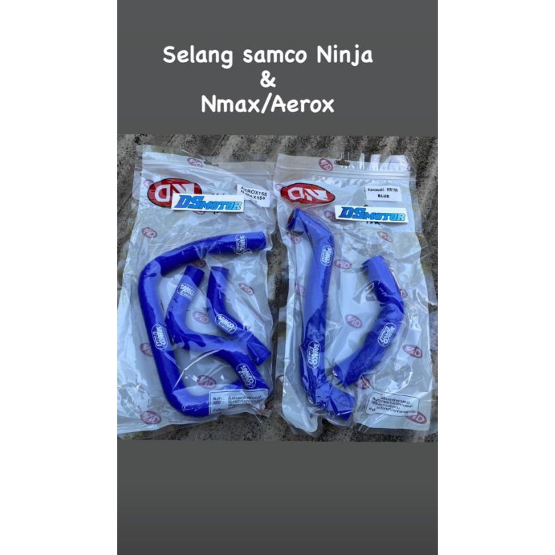 selang radiator samco sport biru ninjaR ninjaSs ninja R SS nmax aerox biru