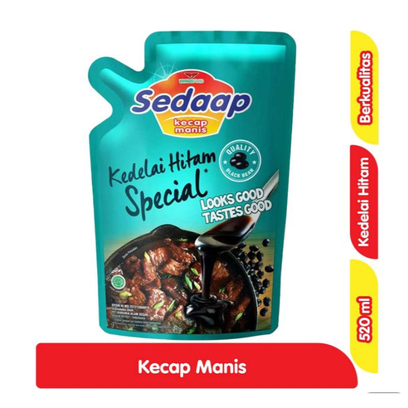 

Sedaap Kecap Manis Kedelai Hitam Spesial 520ml