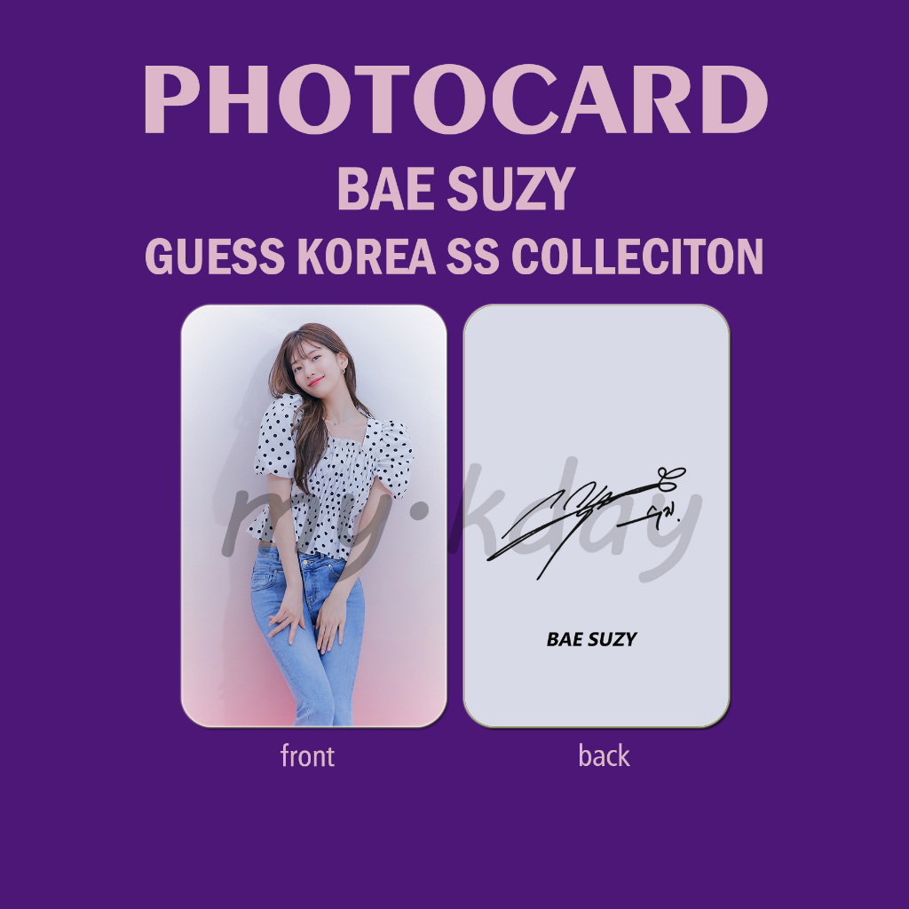 PCA-0031, Unofficial Photocard Bae Suzy Guess Korea SS Collection 2 sisi