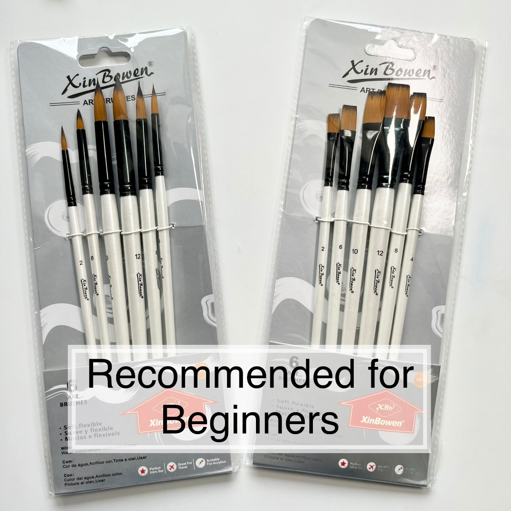 

ARTIST BRUSH XIN BOWEN (SET OF 6) - KUAS SINTETIK HAIR UNTUK WATERCOLOR GOUACHE ACRYLIC
