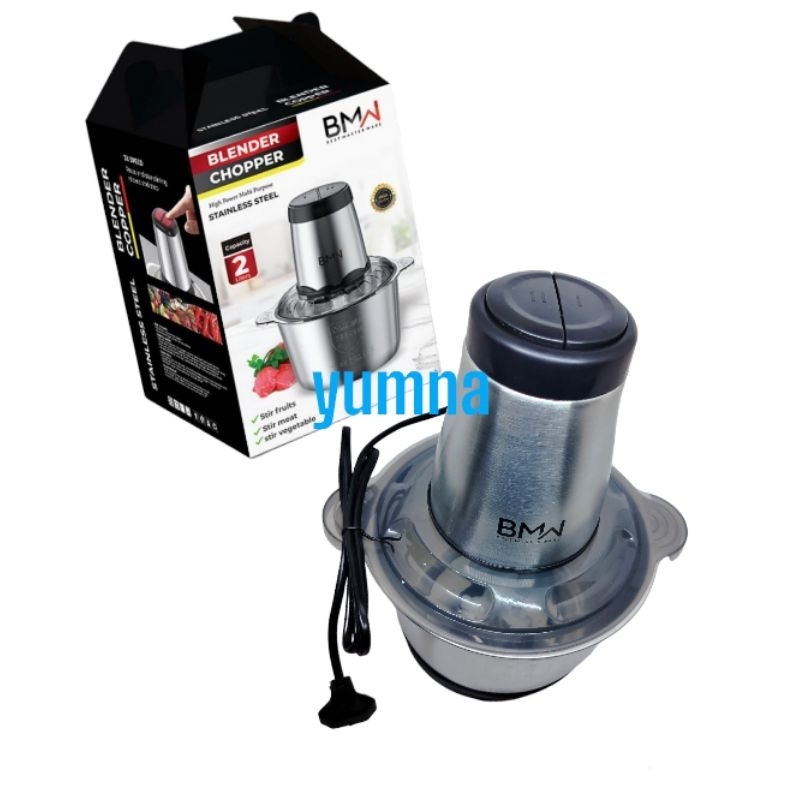 BLENDER CHOPPER 2 LITER BLENDER MINI CHOPPER MINI STAINLESS STEEL