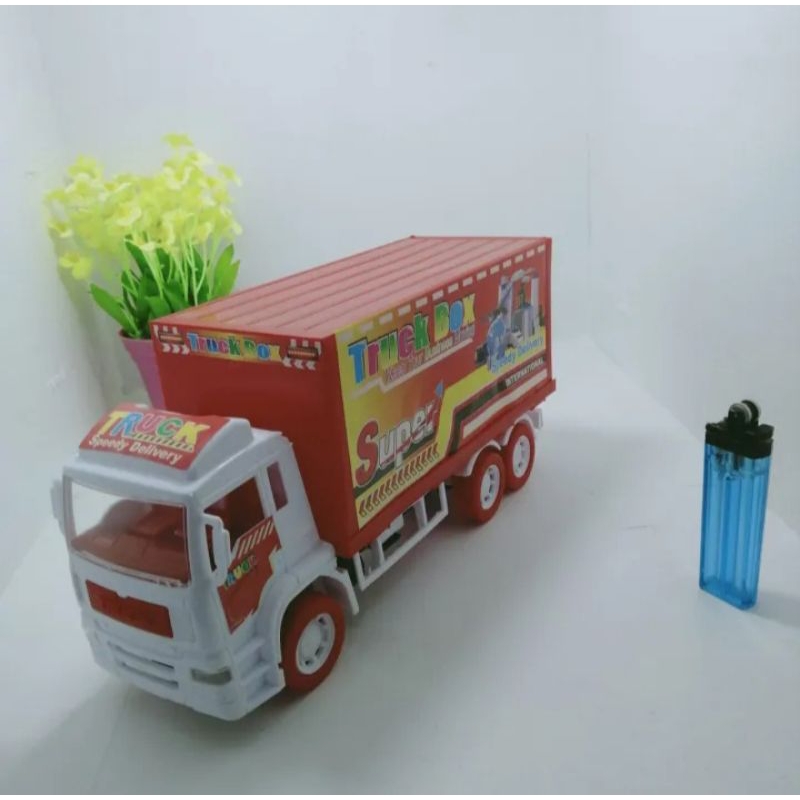 Mainan Anak Laki-laki Truk Mobil Box Gandeng dan Non Gandeng St 2096 / Mainan Truk Gandeng / Mainan 