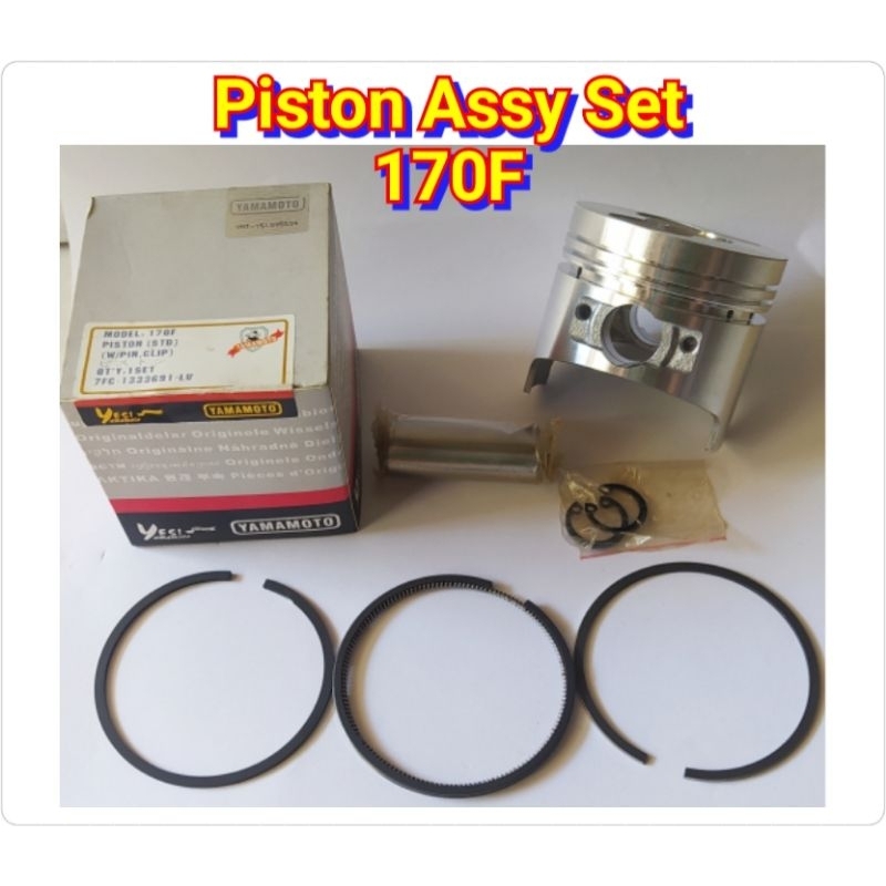 170F Piston Ring Seher Assy Komplit Mesin Diesel 170F Engine 7HP