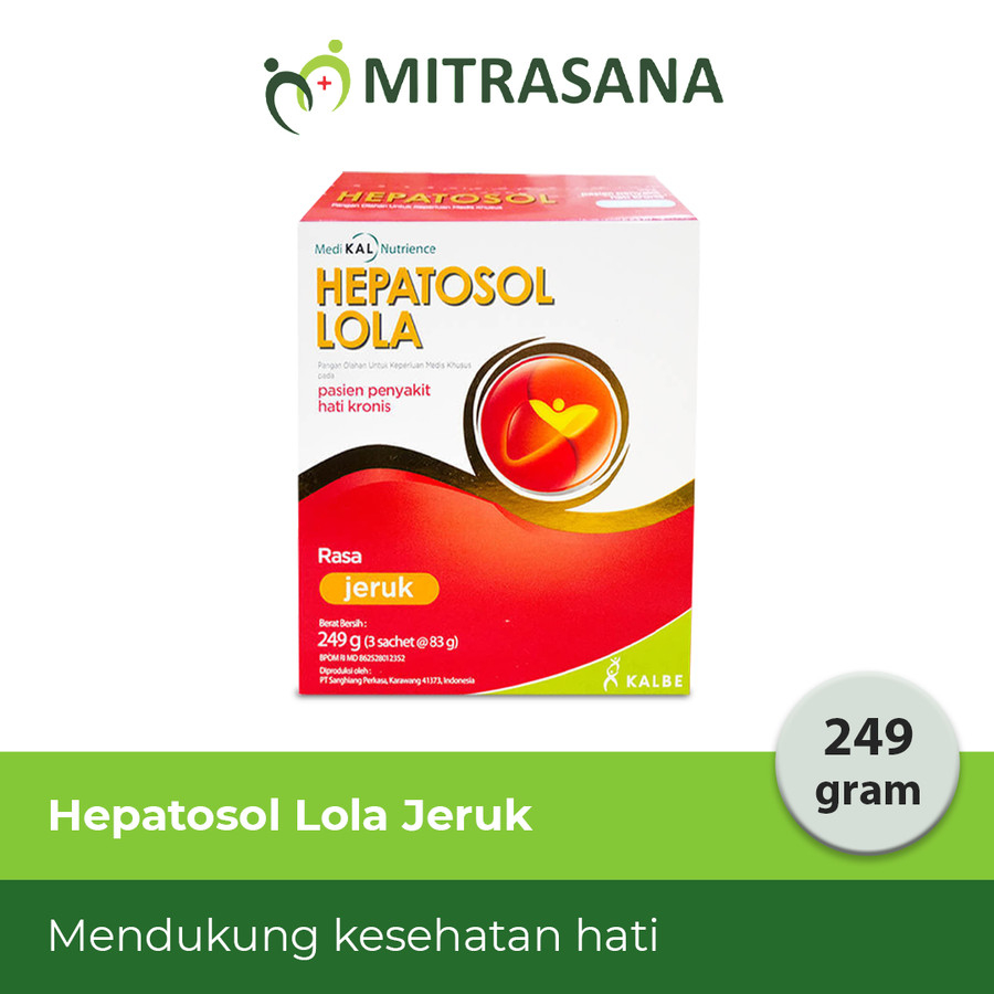 

Bundle Hepatosol Lola Jeruk 249 gr - Nutrisi khusus untuk gangguan fungsi hati