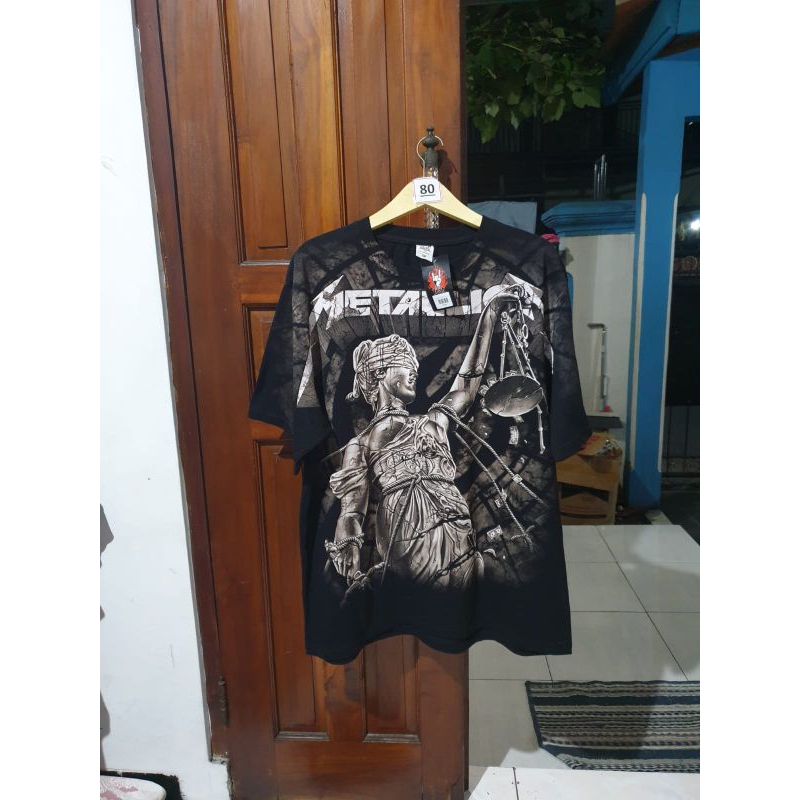 T-shirt AOP Metallica Vintage oversize Pria/wanita/unisekk || Baju Kaos Metallica Vintage