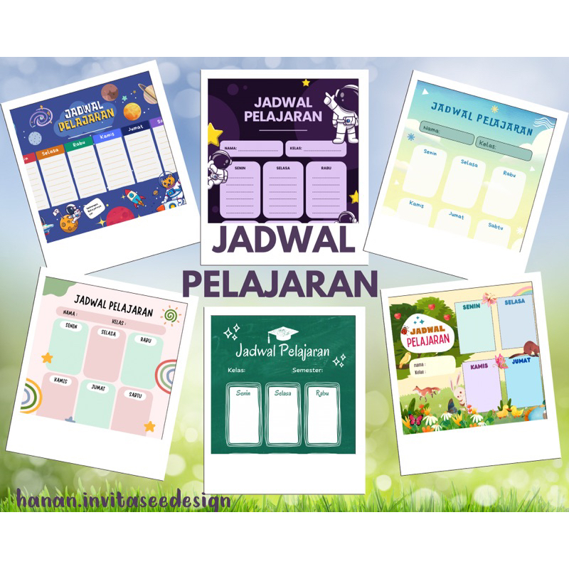 

Jadwal Pelajaran Sekolah