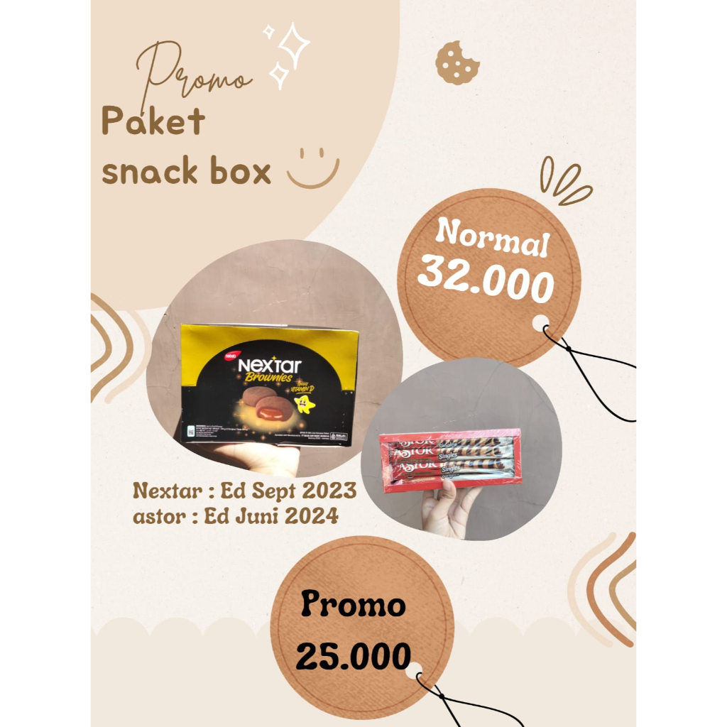 

paket Snack box nextar astor single mayora nabati