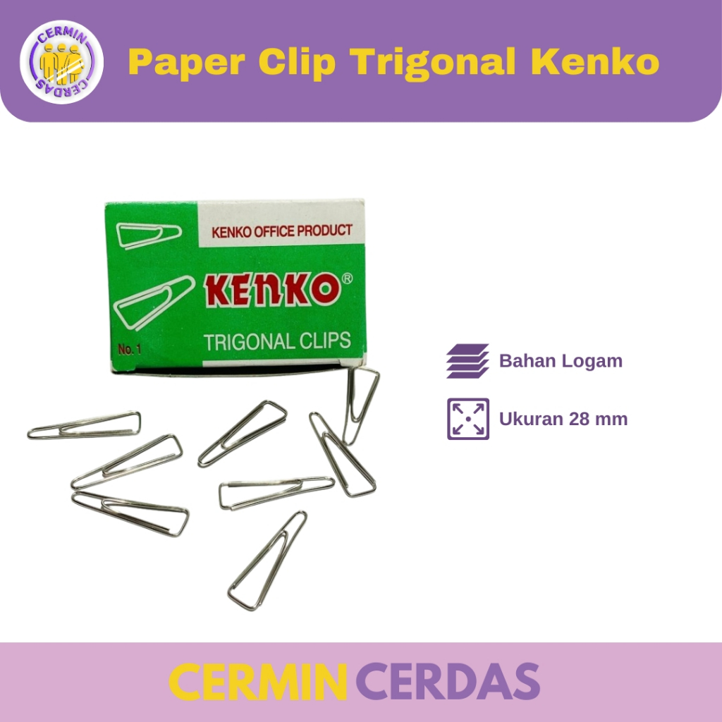 

Paper Clip Trigonal Kenko Penjepit Klip Kertas Dokumen Berkas