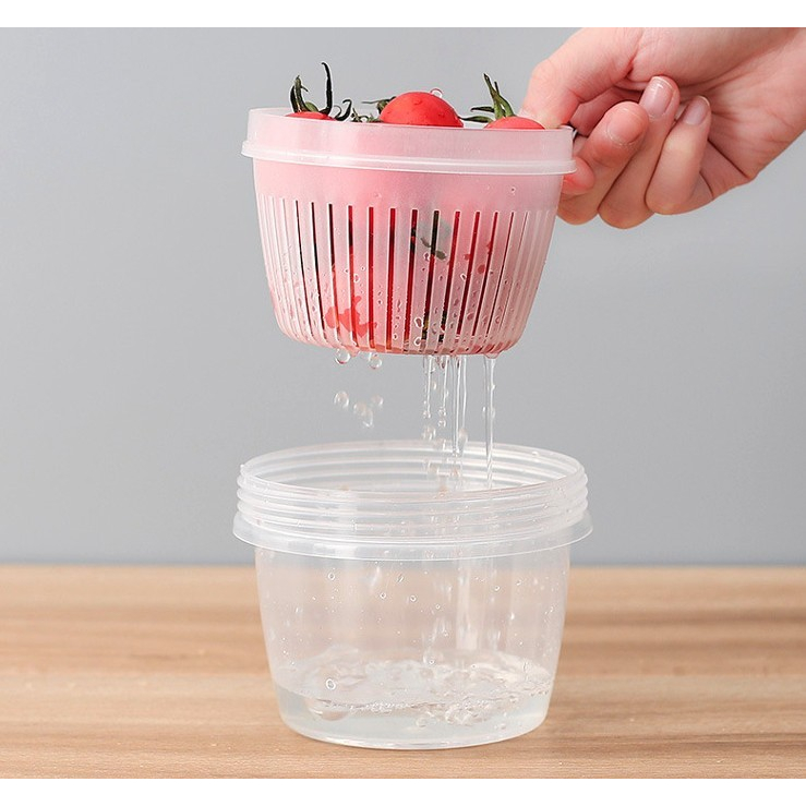 MH - kotak tirisan sayur - tempat tirisan sayur - toples tirisan TT08