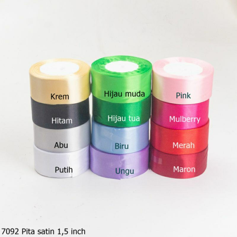 

Pita Satin 1.5 Inch 25 Yard 7092