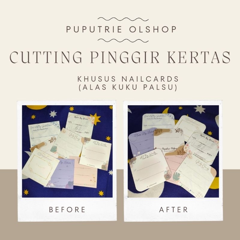 

Cutting Pinggir Kertas khusus nailcards alas kuku palsu