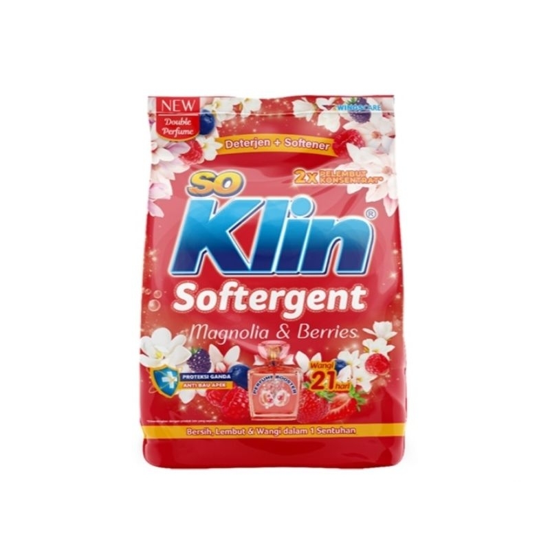 So Klin Softergen  Magnolia & Berries 770 gram Detergen Bubuk