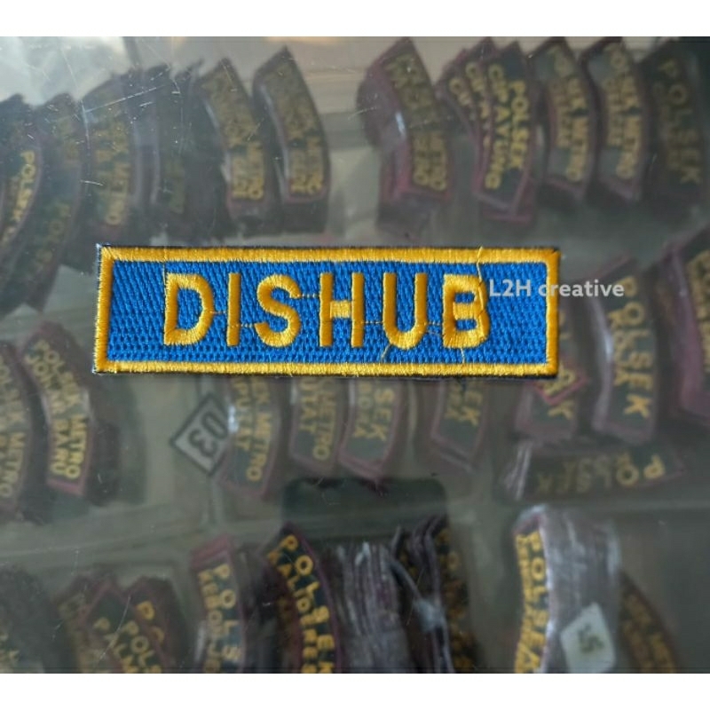 label nama bordir DISHUB