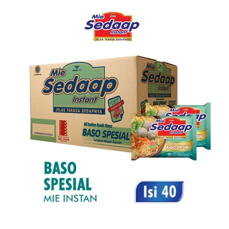 

MIE SEDAAP Baso Spesial (40Pcs/1 Dus)