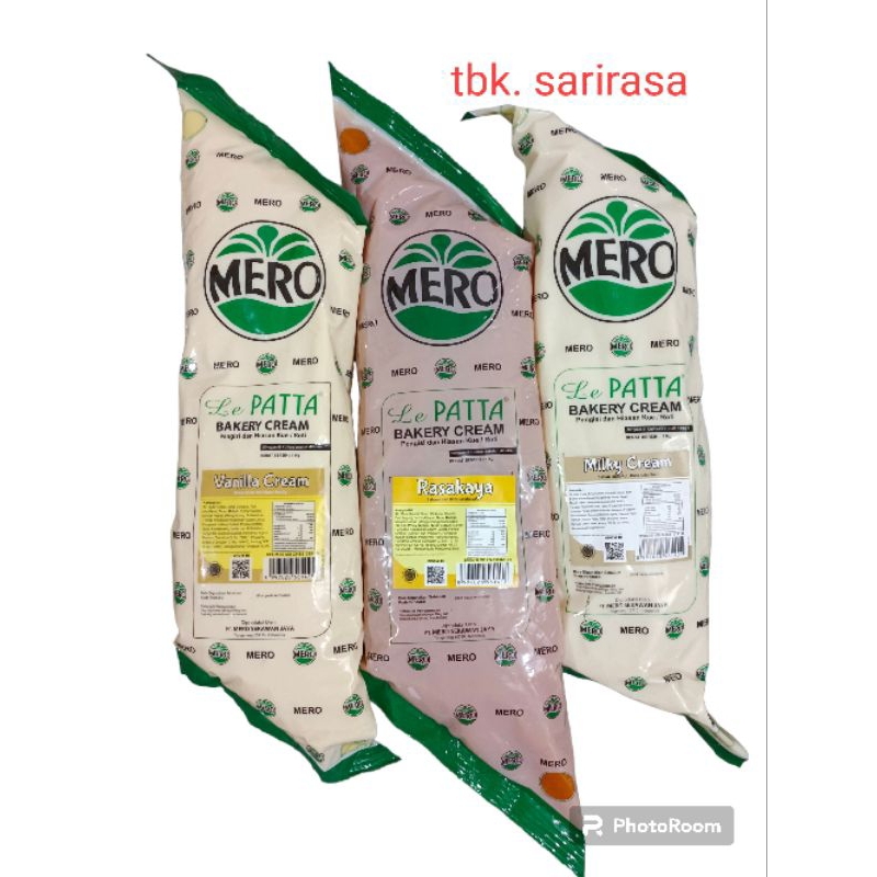 Mero Le Patta Bakery Cream 1kg Lepatta Isian Roti 1 kg Filling lepata