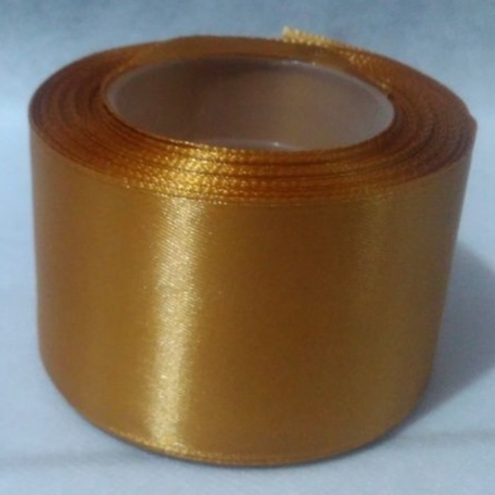 

Pita Satin Coklat muda Tua Ukuran 2inch /5cm per Roll